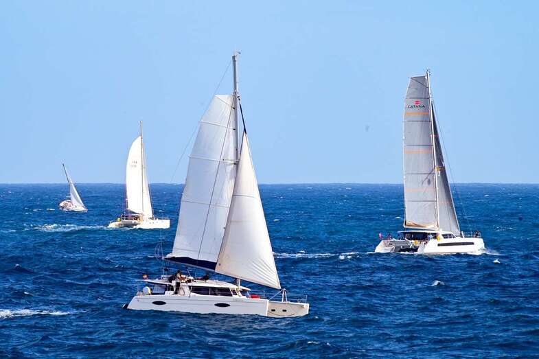 Veleros participantes en la regata/Tony Hernández.